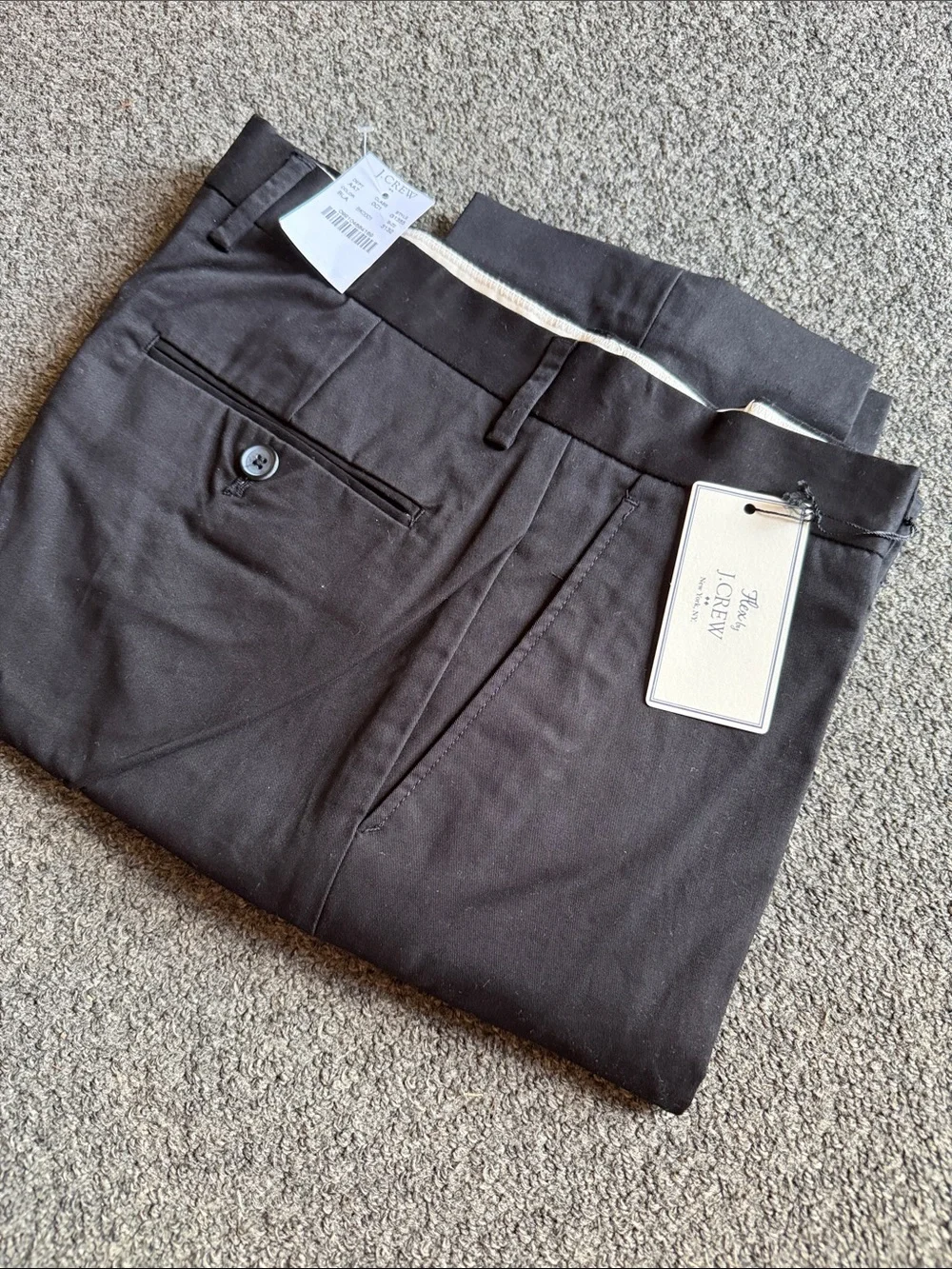 J. Crew Black Men's Chinos - Flat Front
